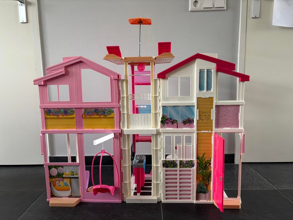 Barbie Malibu huis 3 verdiepingen, Ophalen, Gebruikt, Meisje