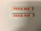 Lego steen 1x8 met opdruk Snack Bar (5), Ophalen of Verzenden, Gebruikt, Losse stenen, Lego