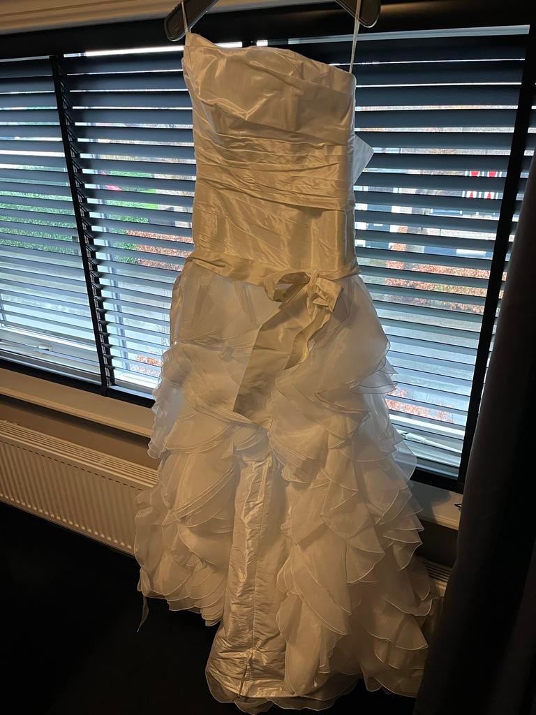 Cymbeline trouwjurk maat 42, Ophalen, Gedragen, Wit, Trouwjurk