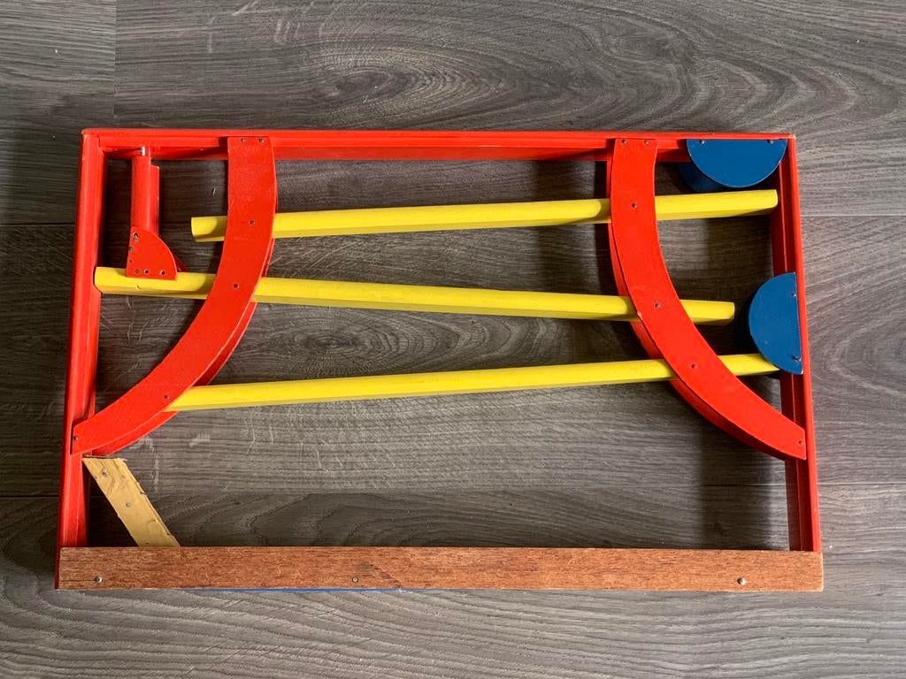 Mooie houten jodelbaan voor knikkers, Ophalen of Verzenden, Zo goed als nieuw