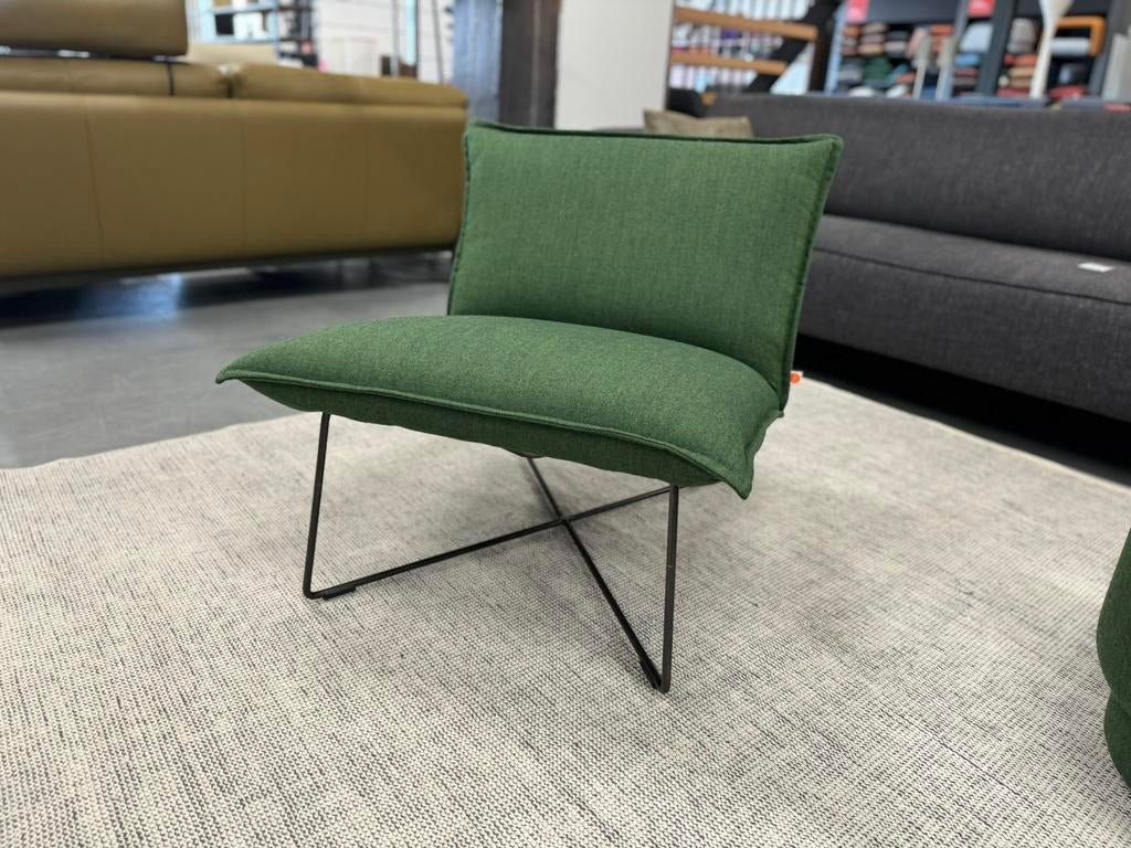 Nieuw Jess Design Earl Fauteuil Groen stof Stoel, Huis en Inrichting, Fauteuils, Nieuw, 75 tot 100 cm, Ophalen of Verzenden, Jess