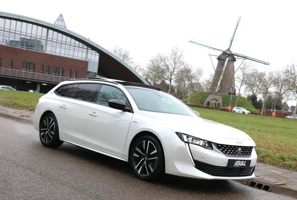 Peugeot 508 SW 1.6 PHEV Hybride Aut E-EAT8 222Pk PureTech GT, 745 kg, 15 km/l, 4 cilinders, Wit