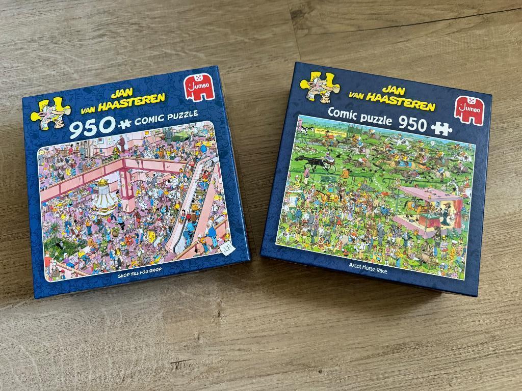 2x Jan van Haasteren puzzels 950 stukjes, Ophalen of Verzenden, 500 t/m 1500 stukjes, Zo goed als nieuw, Legpuzzel