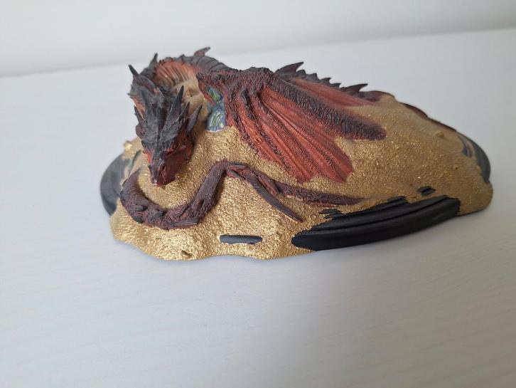Weta Sideshow Smaug beeldje Lord of the Rings, Verzamelen, Lord of the Rings, Zo goed als nieuw, Beeldje of Buste, Ophalen of Verzenden