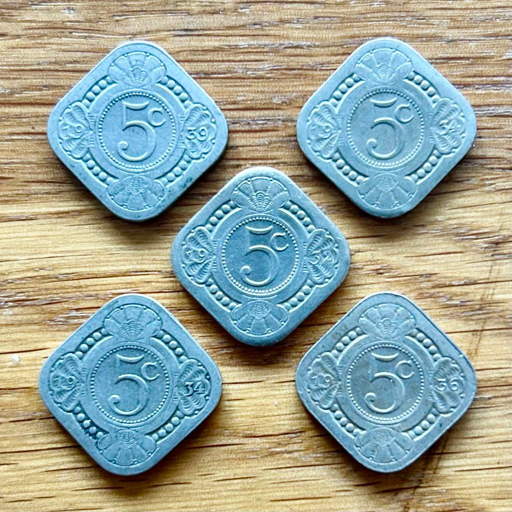 5 vierkante stuivers, Postzegels en Munten, Munten | Nederland, Ophalen of Verzenden, Koningin Wilhelmina, 5 cent