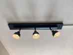 Lamp 3x zwarte spotjes, Ophalen, Gebruikt, Metaal of Aluminium
