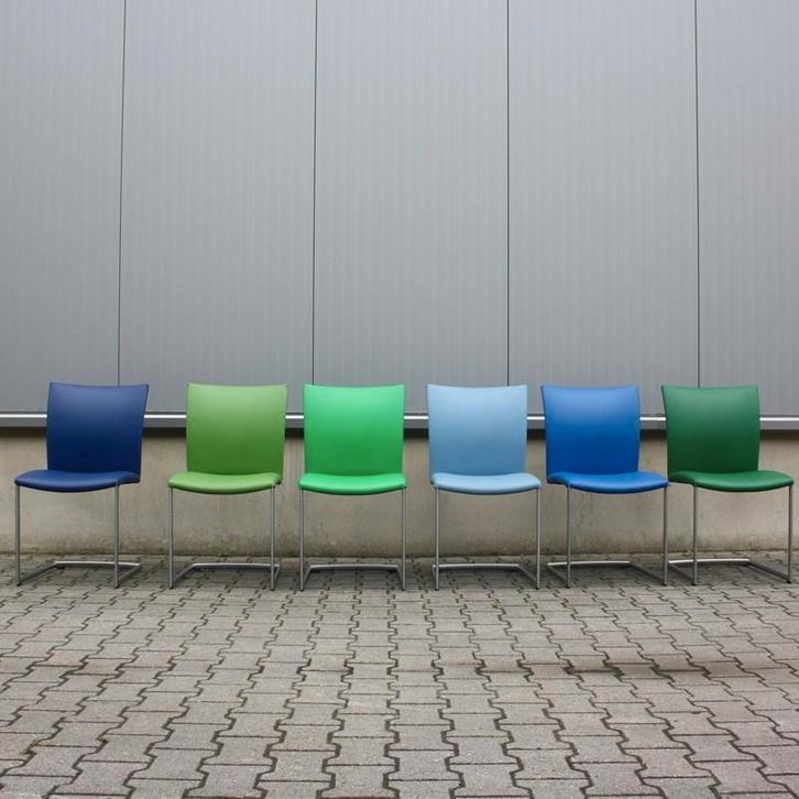 Nobile Swing chairs van Draenert ( set v. 6 ), Huis en Inrichting, Stoelen, Zo goed als nieuw, Vijf, Zes of meer stoelen, Leer