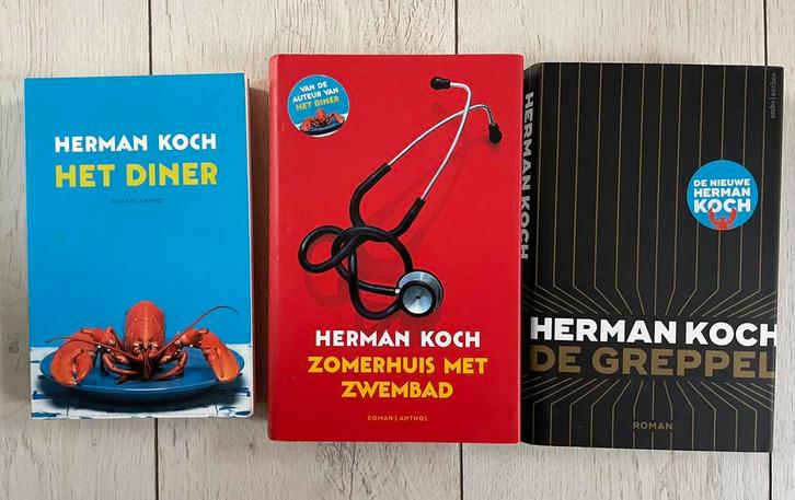 3 boeken van Herman Koch, Boeken, Romans, Zo goed als nieuw, Nederland, Ophalen of Verzenden