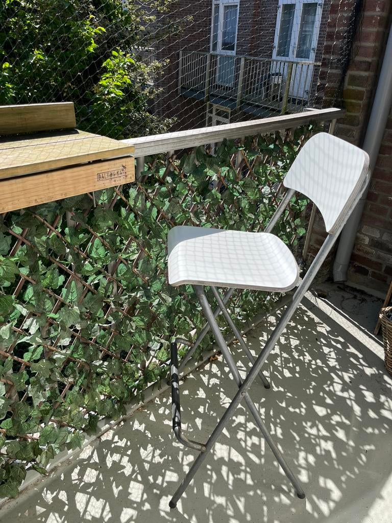 Barstoelen voor op balkon, 2 stuks, Ophalen, Gebruikt, Kunststof