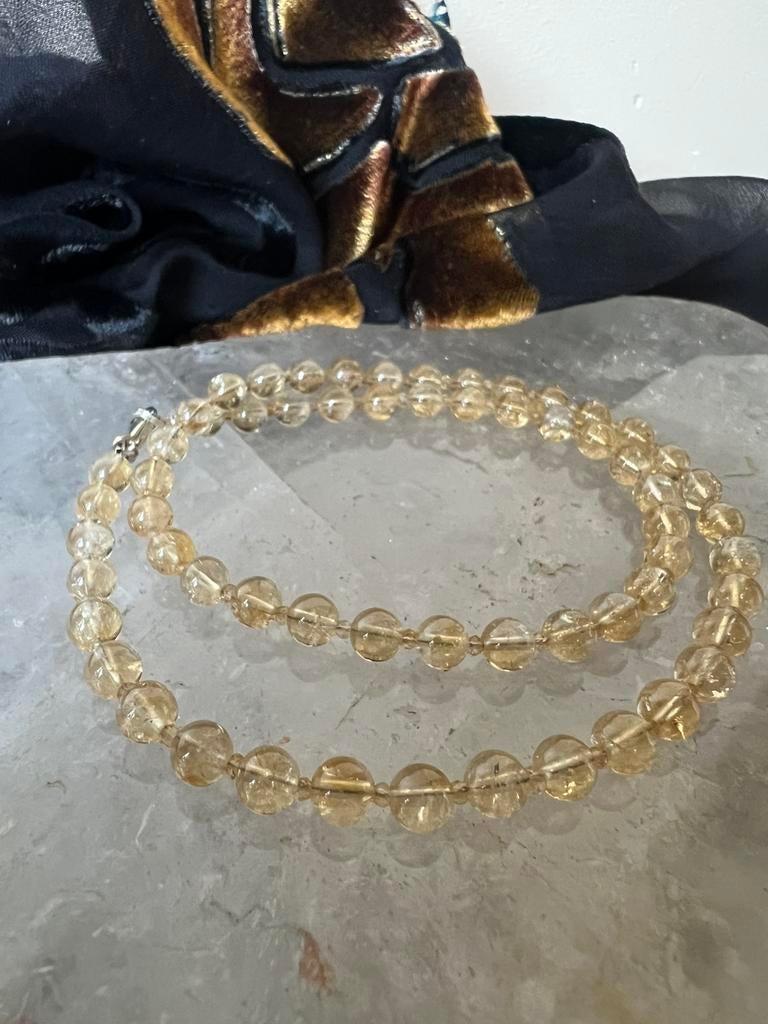 Citrien beschermt geluk welvaart vreugde intuïtie magie, Sieraden, Tassen en Uiterlijk, Kettingen, Geel, Nieuw, Verstelbaar, Ophalen of Verzenden