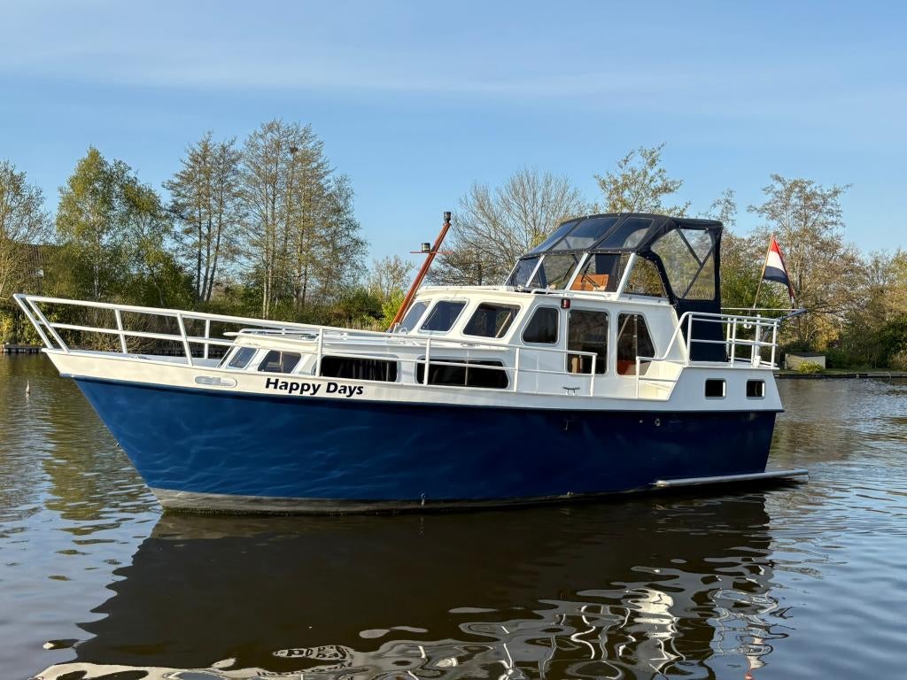 Molenkruiser  10.50 met recent 6 cilinder mitsubishi motor, Watersport en Boten, Ophalen, Gebruikt, Staal, Diesel