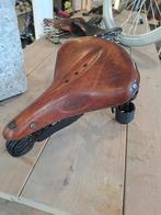 Merk Lepper Primus leren fietszadel met dubbele vering, Ophalen of Verzenden, Gebruikt, Zadel, Lepper