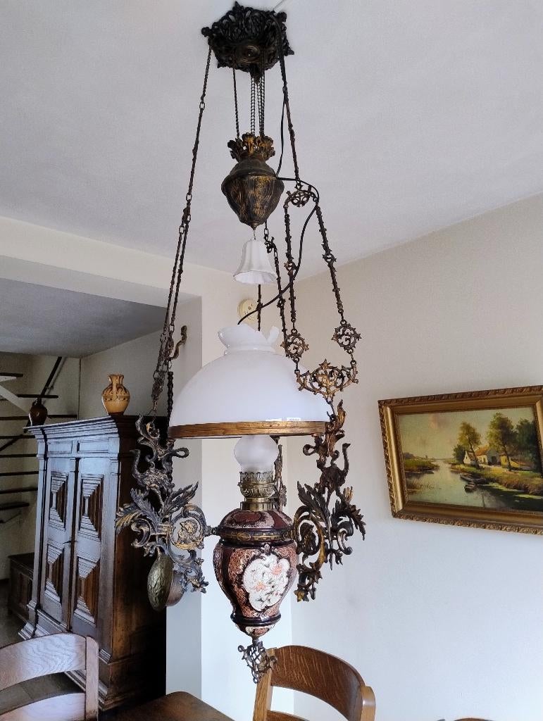 Antieke lamp, Ophalen