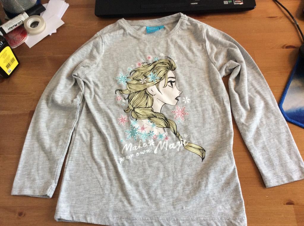 shirt longsleeve Frozen maat 116, Kinderen en Baby's, Kinderkleding | Maat 116, Disney, Gebruikt, Meisje, Ophalen of Verzenden