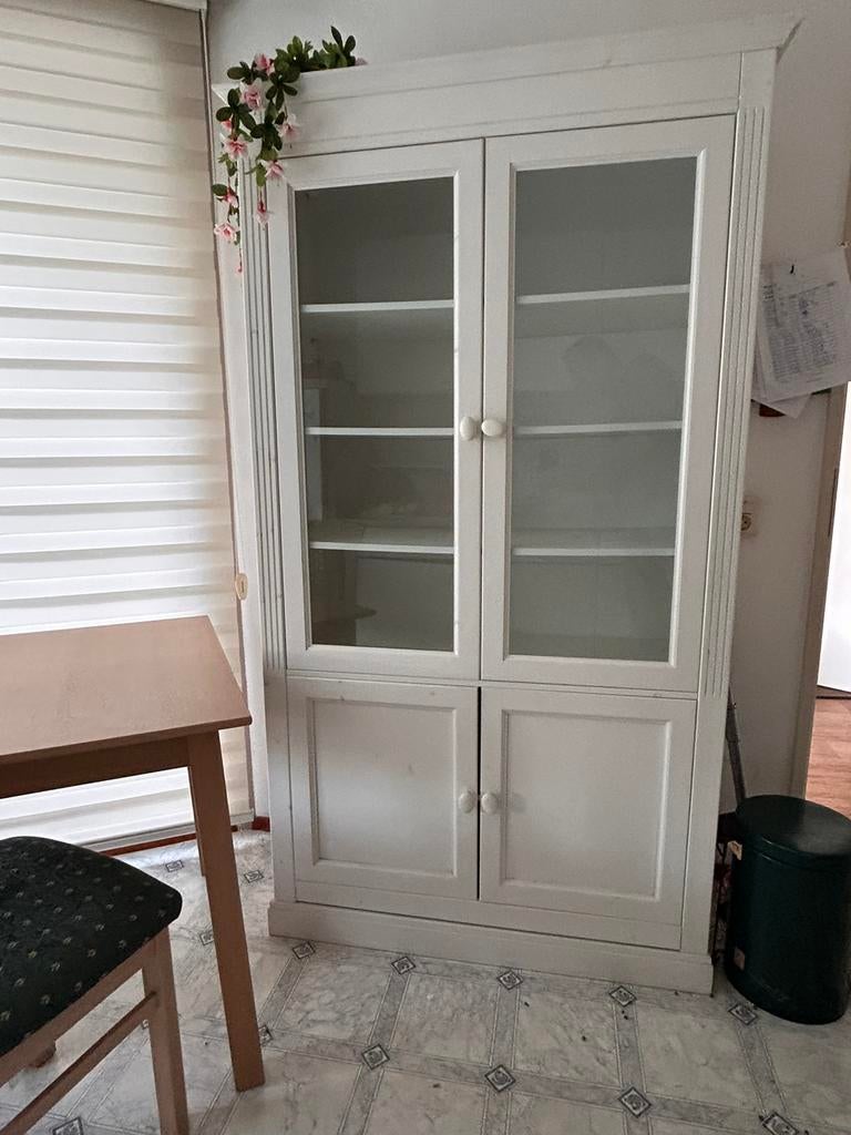 Keukenkast wit grenen, Huis en Inrichting, Ophalen, 100 tot 150 cm, Landelijk, 25 tot 50 cm