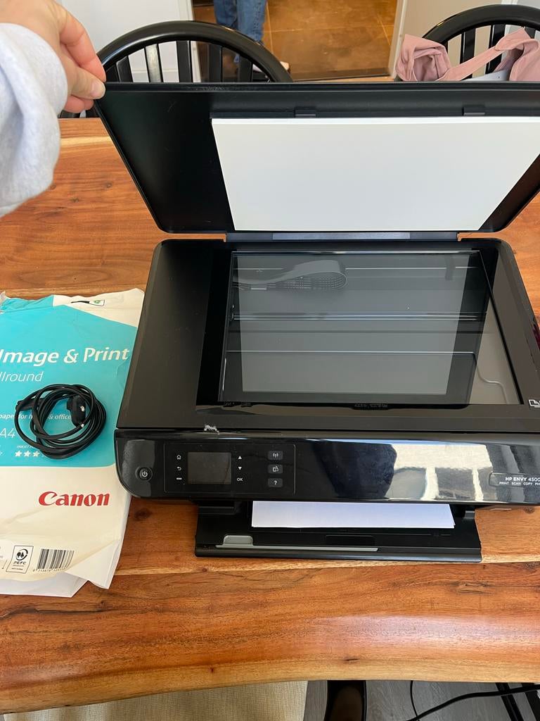 HP Envy 4500 All-in-One Printer - Zo goed als nieuw, Computers en Software, Printers, Ophalen, Inkjetprinter, All-in-one, Kleur printen