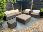 Dedon Loungeset Tuinset, Ophalen, Zo goed als nieuw, Wicker, Hocker