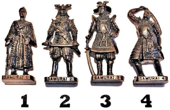 24br.sc-Ferrero kinder surprise metal SAMURAI 1600 – SCAME, Verzamelen, Verrassingseieren, Zo goed als nieuw, Overige typen, Ophalen of Verzenden