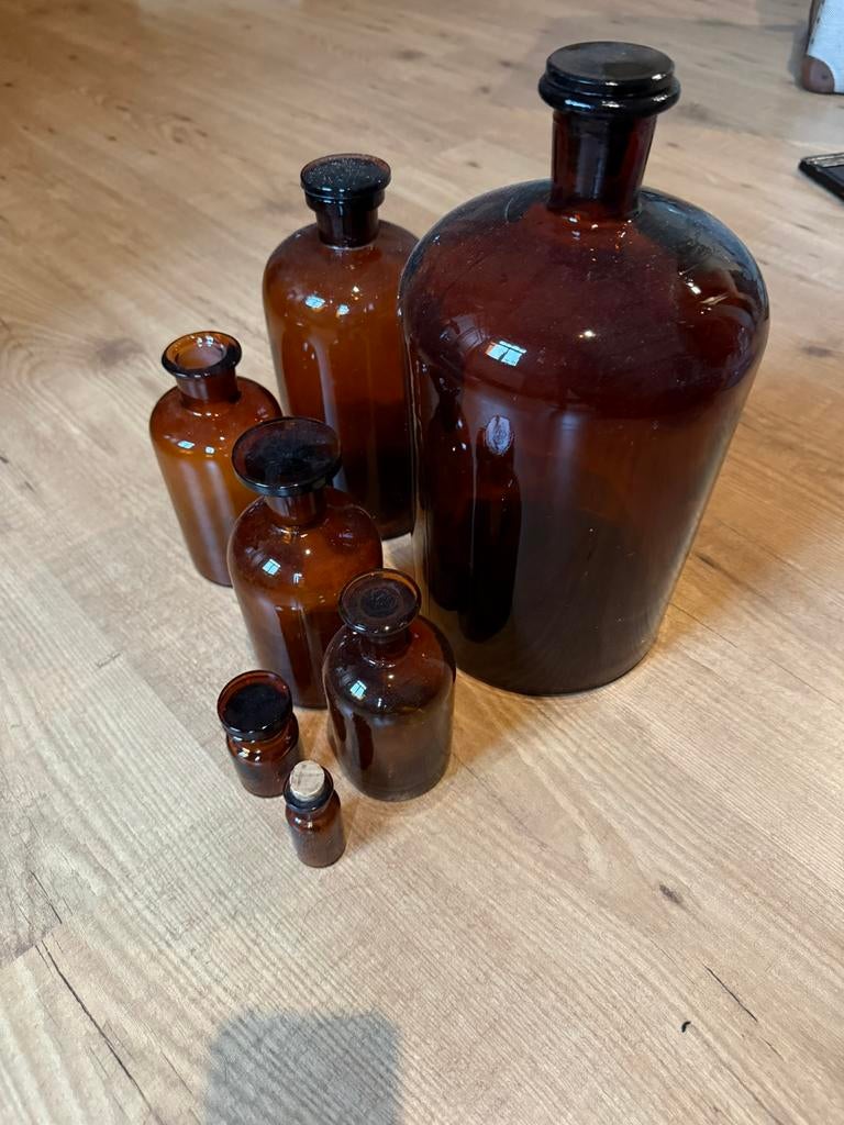 Oude apothekersflessen, Antiek en Kunst, Curiosa en Brocante, Ophalen of Verzenden
