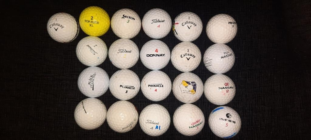 Verschillende golfballen, Ophalen of Verzenden, Gebruikt
