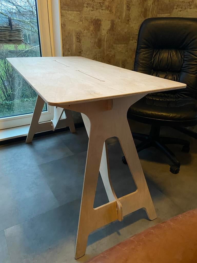 1-2-3 Bureau met bureaustoel, Huis en Inrichting, Bureaus, Ophalen, Overige typen, Gebruikt, Hout