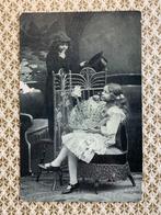 1907 Meisje met lang haar en waaier (NN), Verzamelen, Ophalen of Verzenden, Voor 1920, Gelopen, Kinderen