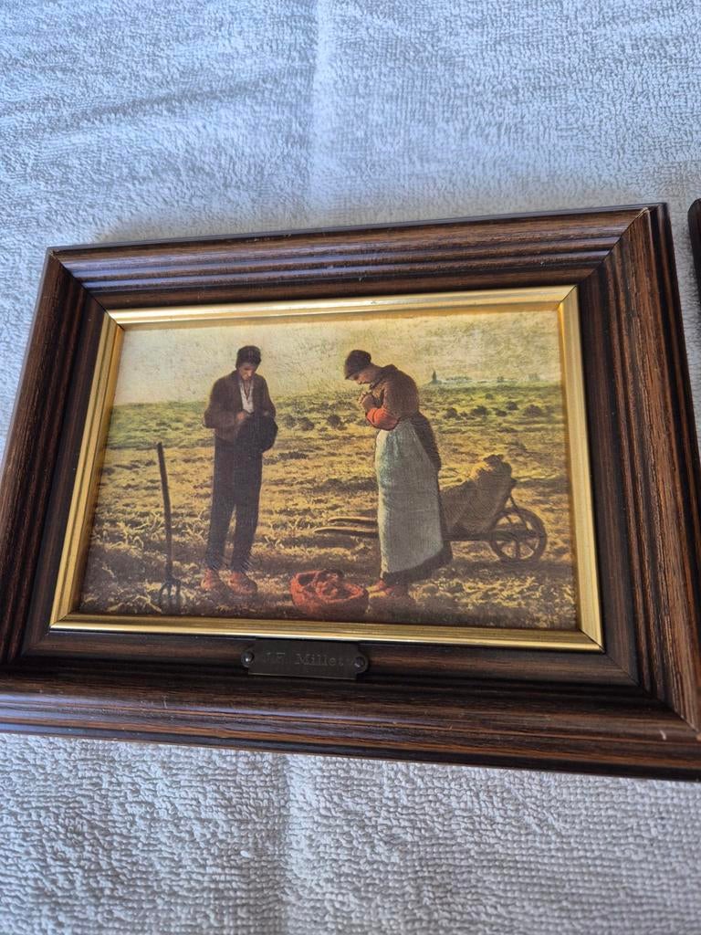 Reproductie 'Het Angelus' van Jean-François Millet, Ophalen of Verzenden