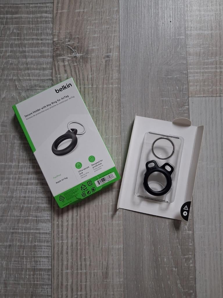 SLEUTELRING VOOR APPLE AIR TAG (nieuw), Ophalen of Verzenden, Nieuw, Zwart