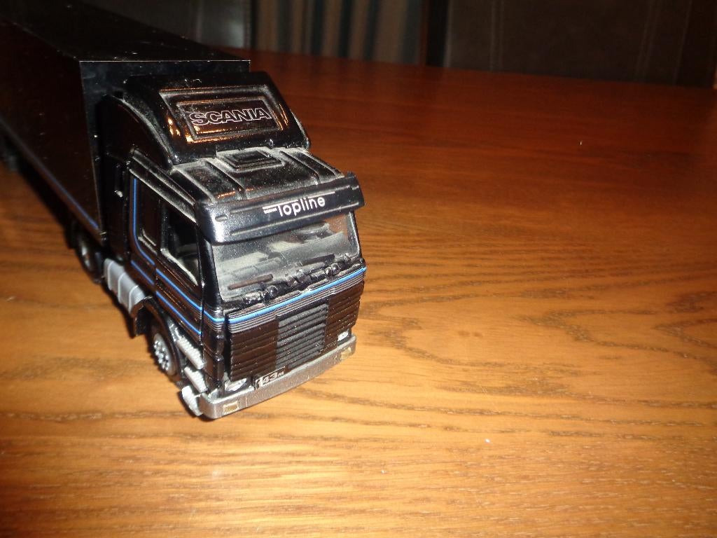 Tekno Scania Topline, Hobby en Vrije tijd, Modelauto's | 1:50, Ophalen of Verzenden, Gebruikt, Bus of Vrachtwagen, Tekno