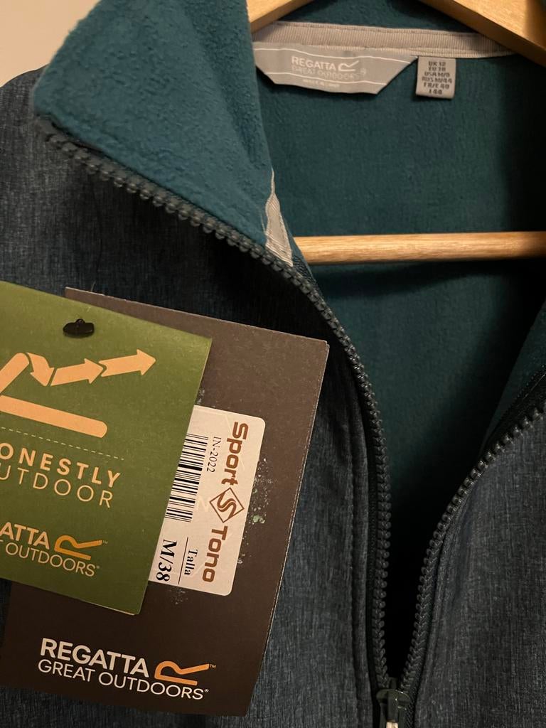 Regatta softshell jasje petrol maat M, Ophalen of Verzenden, Nieuw, Maat 38/40 (M), Overige kleuren