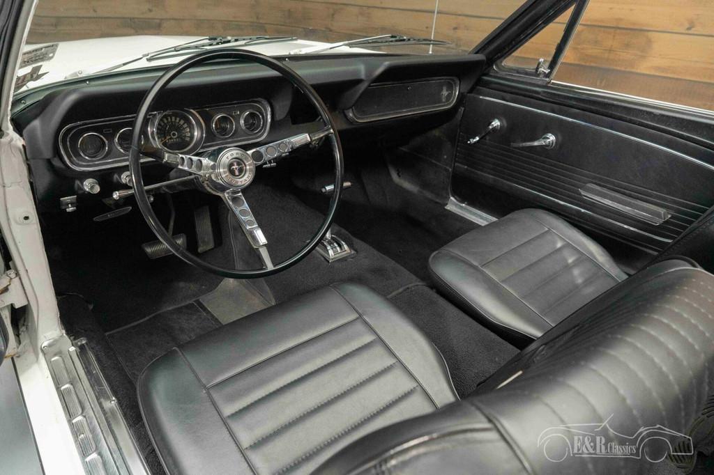 Ford Mustang Cabriolet | Gerestaureerd | 289CUI V8 | 1966, Auto's, Oldtimers, Automaat, Achterwielaandrijving, Zwart, Cabriolet