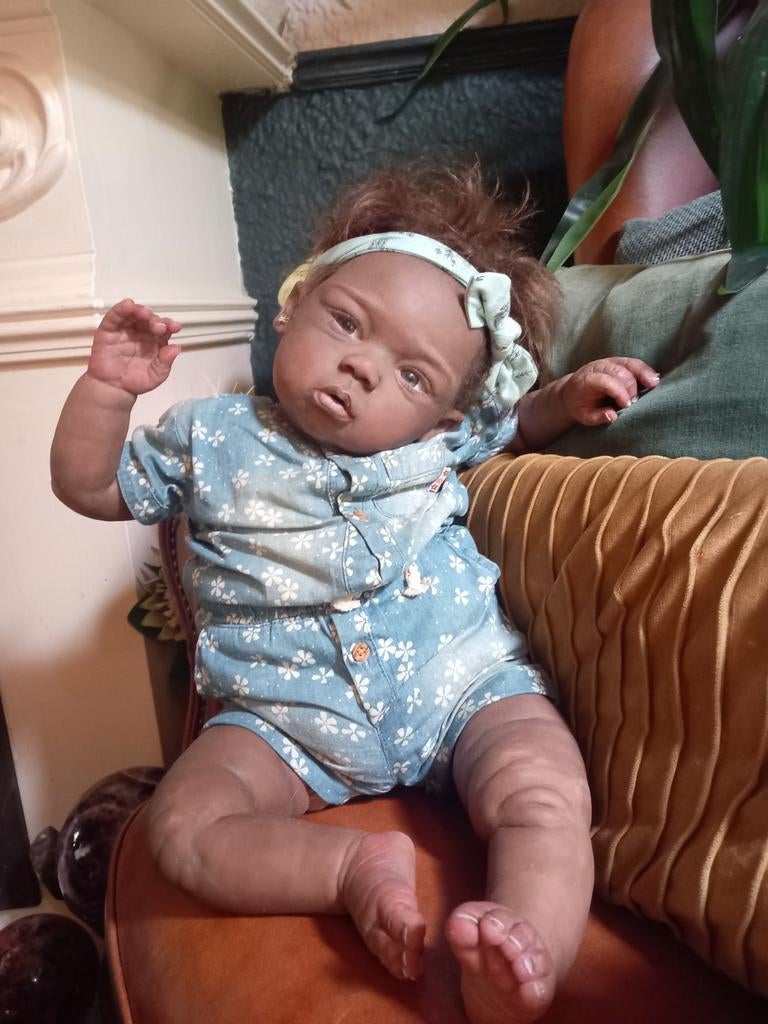 Siliconen Peuter Reborn Pop met Stoffen Lijfj, Verzamelen, Ophalen of Verzenden