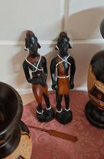 Twee Afrikaanse houten beeldjes, Ophalen of Verzenden