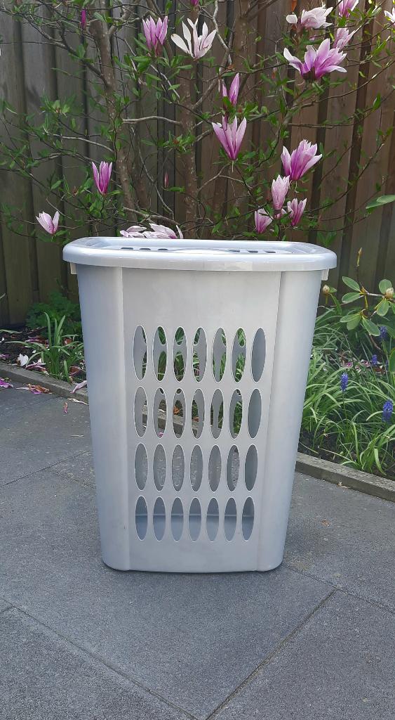 Wasmand Wasbox licht grijs H:58,5 x Br:45 x D: 33 cm, Ophalen, Gebruikt, Grijs, Overige typen