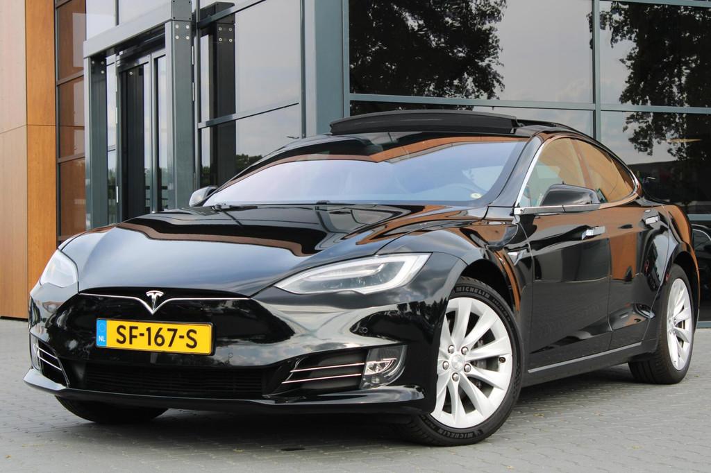 Tesla Model S 75D | Schuifdak, Auto's, Tesla, Lichtsensor, Gebruikt, Model S, Zwart