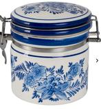Mooie Handgeschilderde Delfts blauwe Voorraadpot, Huis en Inrichting, Ophalen of Verzenden, Overige materialen, Pot, Bus of Blik