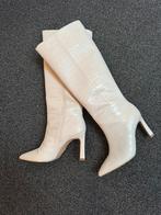 Creme laarzen met hoge hak maat 37 nieuwstaat, Hoge laarzen, Overige kleuren, Ophalen of Verzenden, Zo goed als nieuw