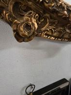 Antieke spiegel goudkleurig,  hoogte 95cm Breedte 77cm, Ophalen, Rechthoekig
