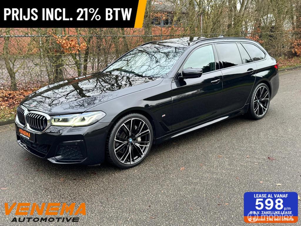 BMW 530d M-Sport Touring *Panorama *Laser Light *Headup, Automaat, Achterwielaandrijving, Gebruikt, Zwart