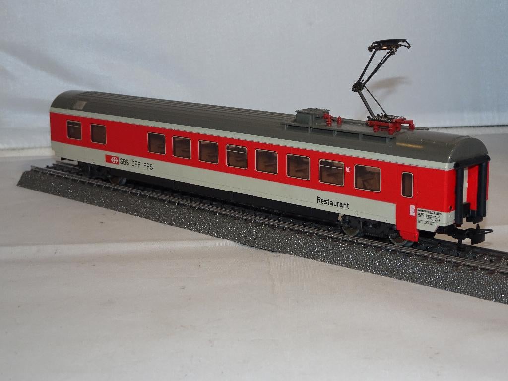 Marklin SBB-CFF-FFS restauratiewagon 4125 in OVP (#731), Hobby en Vrije tijd, Modeltreinen | H0, Wisselstroom, Gebruikt, Wagon