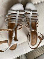 Gabor Comfort witte sandalen met hak maat 43, Ophalen of Verzenden, Zo goed als nieuw, Wit, Sandalen of Muiltjes