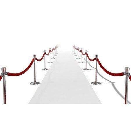 TE HUUR: rode loper / afzetpaaltjes / afzetkoorden, Ophalen of Verzenden, Zo goed als nieuw, Overige