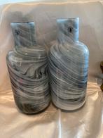 2 Ikea PS 2017 Vazen - Iina Vuorivirta - Marmerlook, Overige kleuren, Ophalen of Verzenden, Minder dan 50 cm, Glas