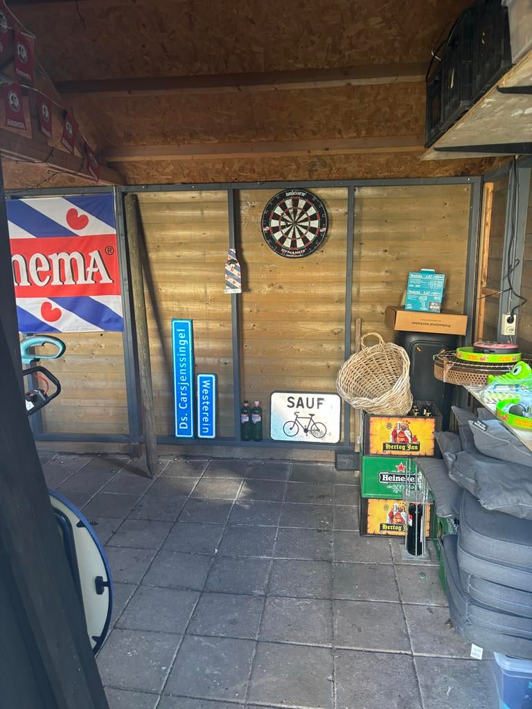 Grote schuur/berging met dubbele deuren, Ophalen, Gebruikt