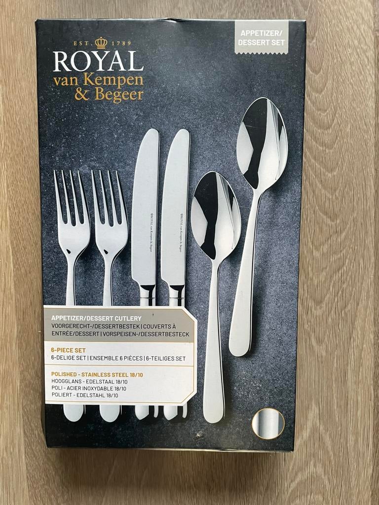 Royal van Kempen & Begeer AH dessert bestek - nieuw, Nieuw, Ophalen of Verzenden, Rvs of Chroom, Vaatwasserbestendig
