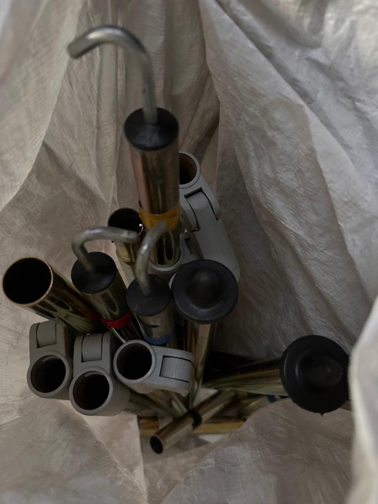 Stalen Stokkenset voor Voortent of Luifel te koop, Ophalen, Zo goed als nieuw