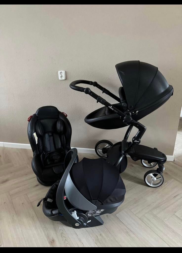 Mima xari black kinderwagen + Mima xari izi go, Kinderen en Baby's, Kinderwagens en Combinaties, Ophalen, Zo goed als nieuw, Overige merken