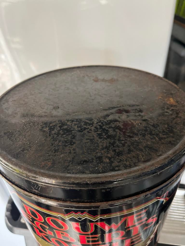 Douwe Egberts Koffieblik, Verzamelen, Ophalen of Verzenden, Gebruikt, Verpakking