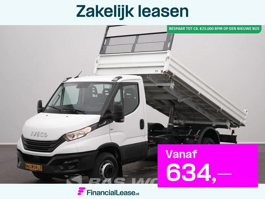 Iveco Daily 72C21 3.0L Automaat Driezijdige Kipper Dubbelluc, Automaat, Stof, Gebruikt, Euro 6