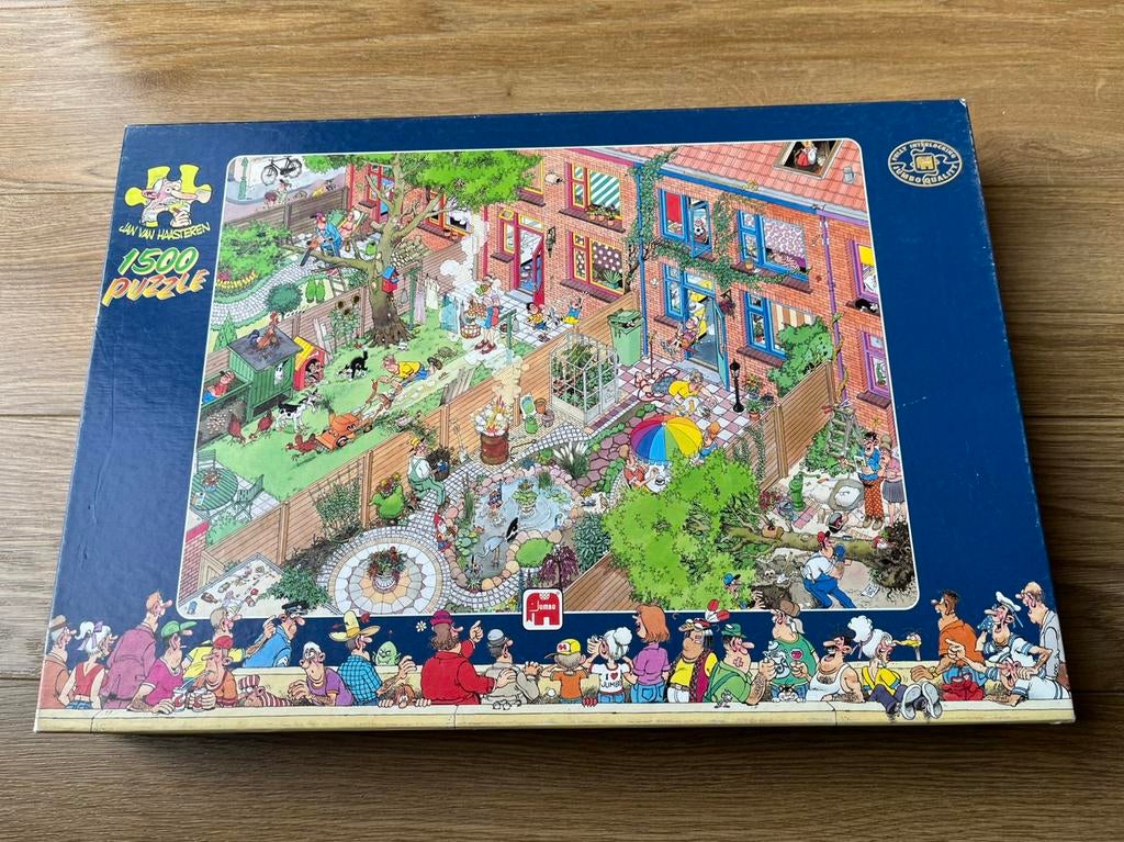 Jan van Haasteren puzzel (de buren), Ophalen of Verzenden, 500 t/m 1500 stukjes, Zo goed als nieuw, Legpuzzel